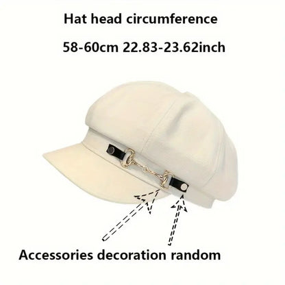 Beret Hat - Vintage Embossed 2-Pack - Adjustable 100% Polyester, Crumple Technique - product detail view 4