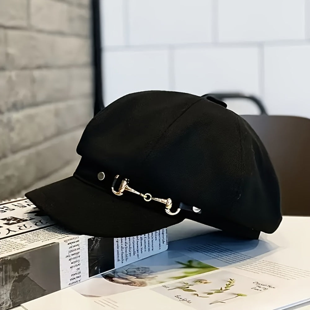 Beret Hat - Vintage Embossed 2-Pack - Adjustable 100% Polyester, Crumple Technique - product detail view 5
