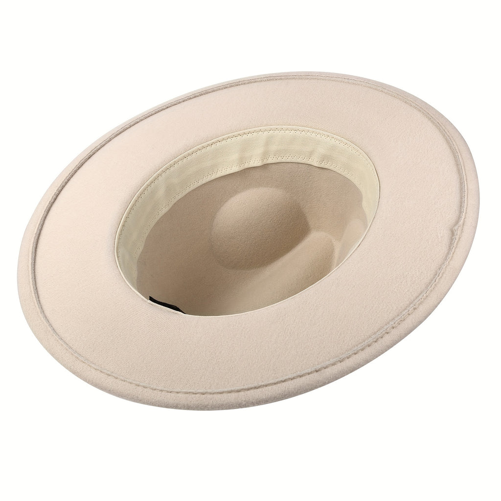 Panama Jazz Cap for Men And Women Featuring a Classic Wide Brim And Bow Knot Design