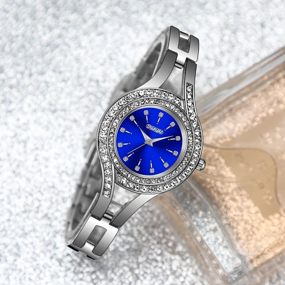 2pcs Women's Elegant Retro Watch Set - Luxury Heart Chain Quartz Watch with Rectangular Dial & Stainless, Court Style Analog Wristwatches for Easter, Wedding, or Casual Attire - Classic Timepiece Gift