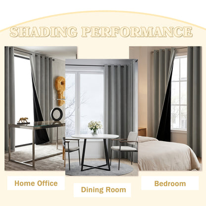 Blackout Curtain Panels - Thermal Lining and Grommet Top – view 7