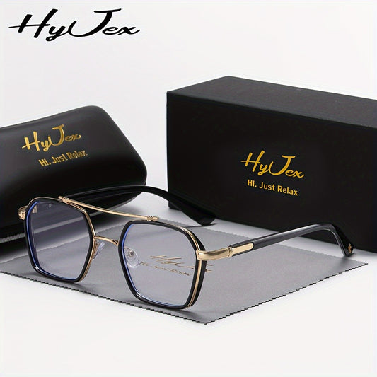 Blue Light Glasses - Blocking Double Beam Metal Frame Non-Prescription Plain Lenses Lightweight - main product view