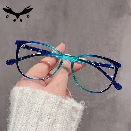 Blue Light Glasses - Blocking Women Gradient Lens Full Rim Frame Metal Hinge Lightweight Anti - main product view
