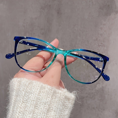 Blue Light Glasses - Blocking Women Gradient Lens Full Rim Frame Metal Hinge Lightweight Anti - product detail view 4