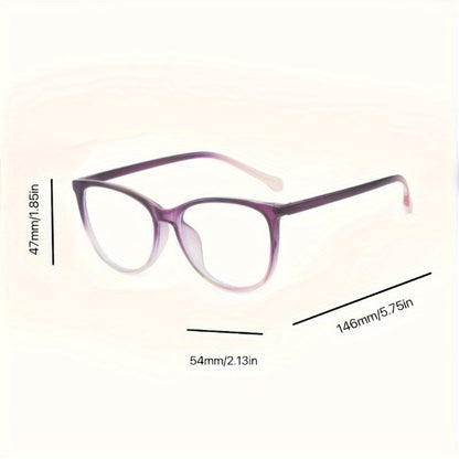 Blue Light Glasses - Blocking Women Gradient Lens Full Rim Frame Metal Hinge Lightweight Anti - product detail view 8