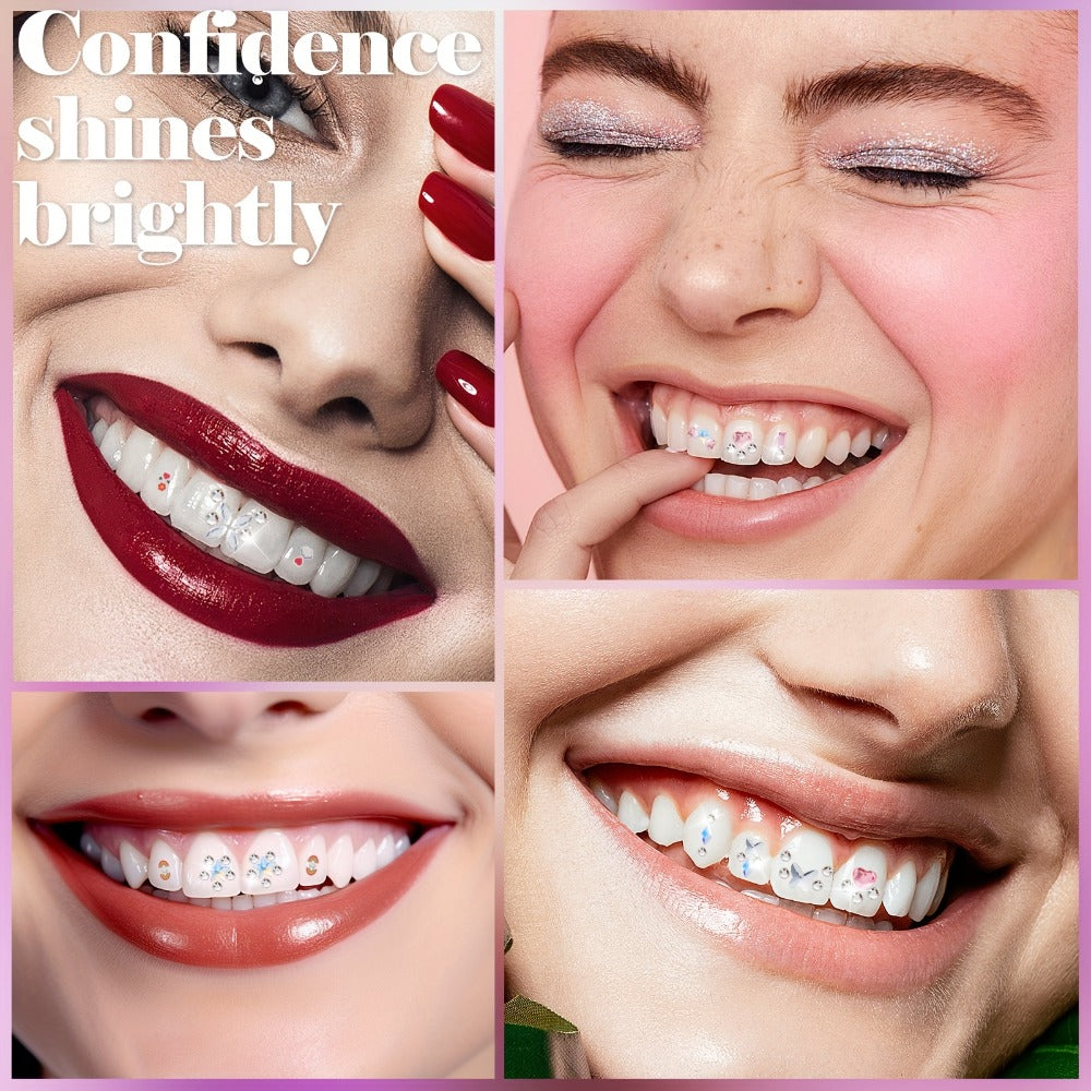 Body Jewelry - Tooth Gem Kit 260pcs DIY Crystal Tooth Gems with Curing Light Applicator - product detail view 7