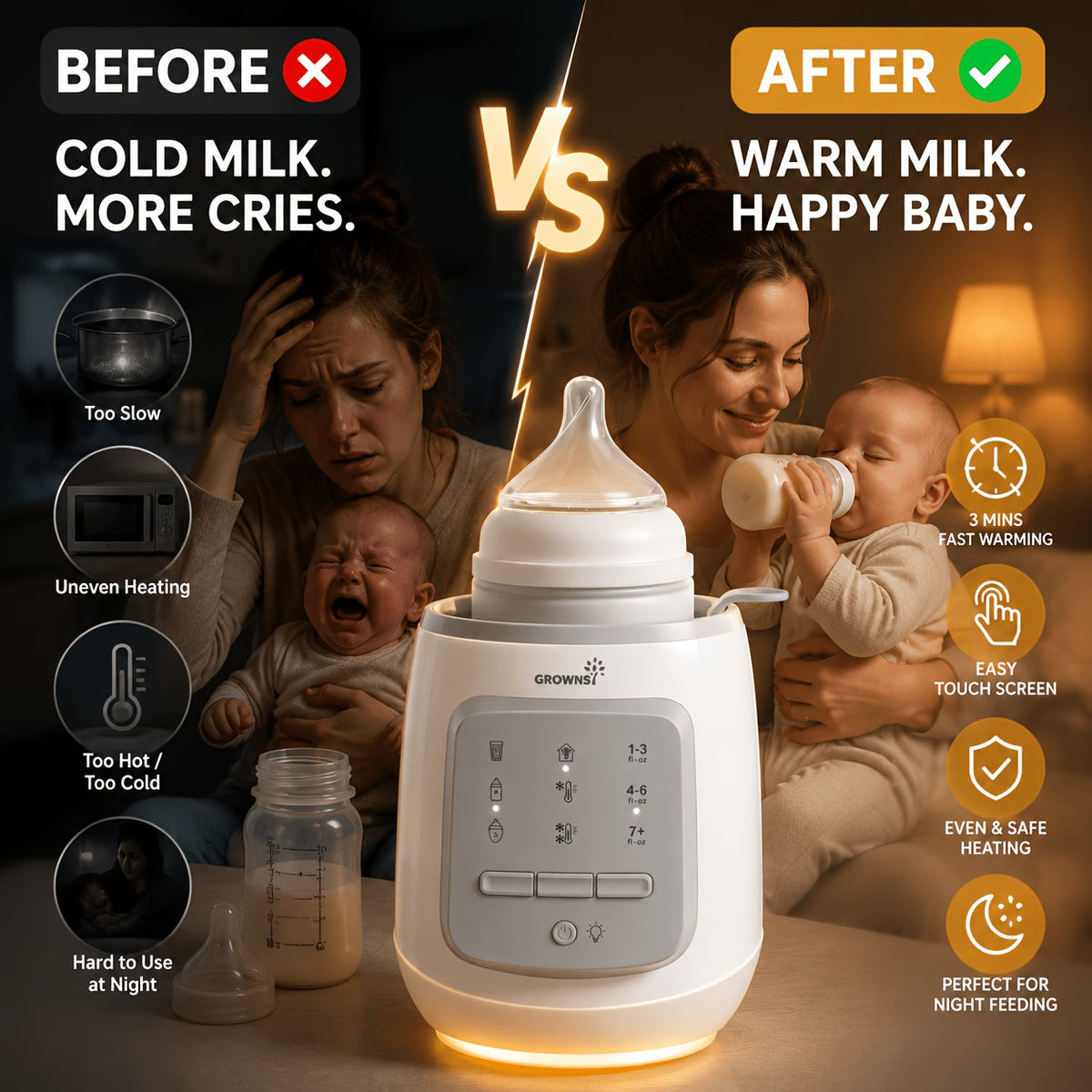 Bottle Warmer - Portable Travel GROWNSY Functional – view 2