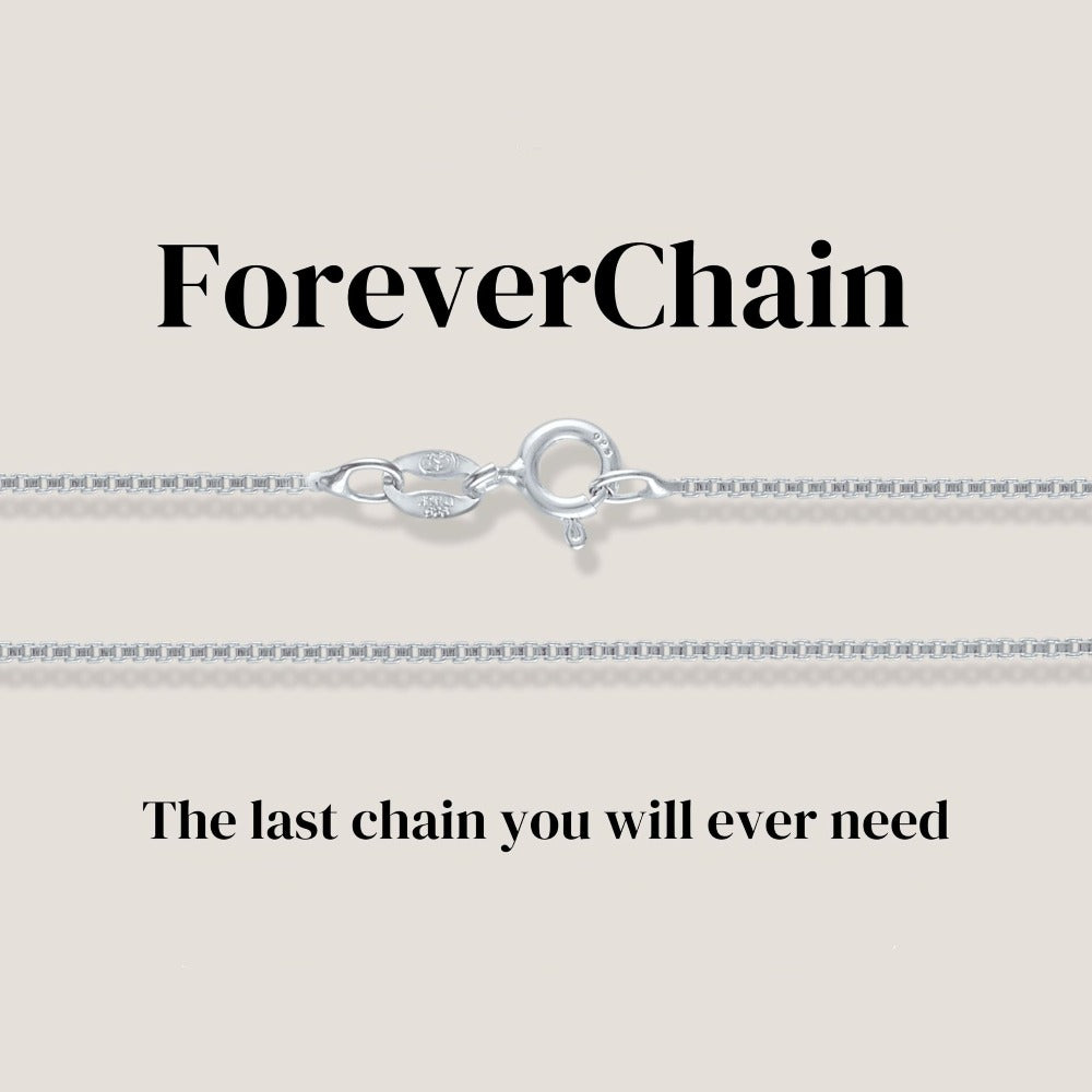 Box Chain Necklace - 925 Silver Box Chain, Minimal Layering Chain - product detail view 7