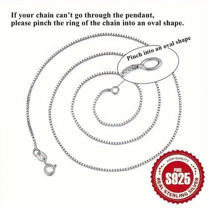 Box Chain Necklace - 925 Silver Box Chain, Minimal Layering Chain - 925 silver detail