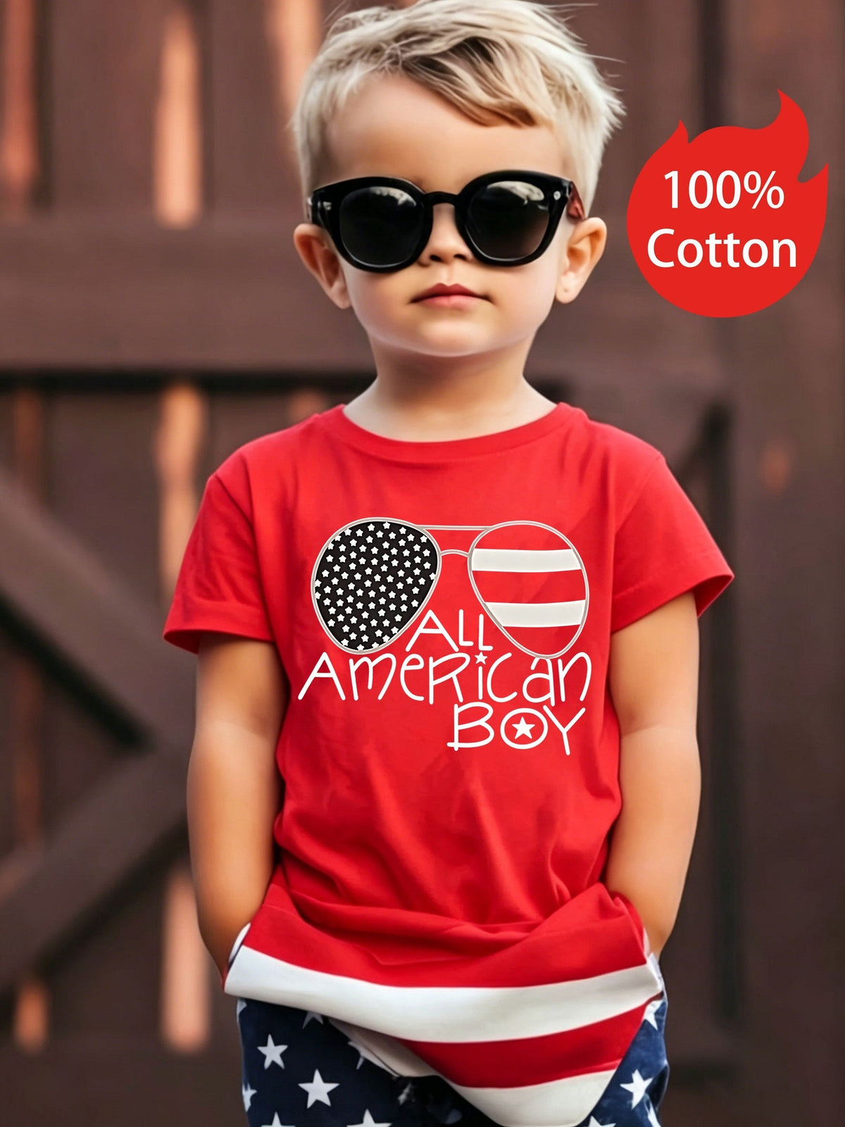 Boys' All American T-Shirt - Patriotic Graphic – main product image