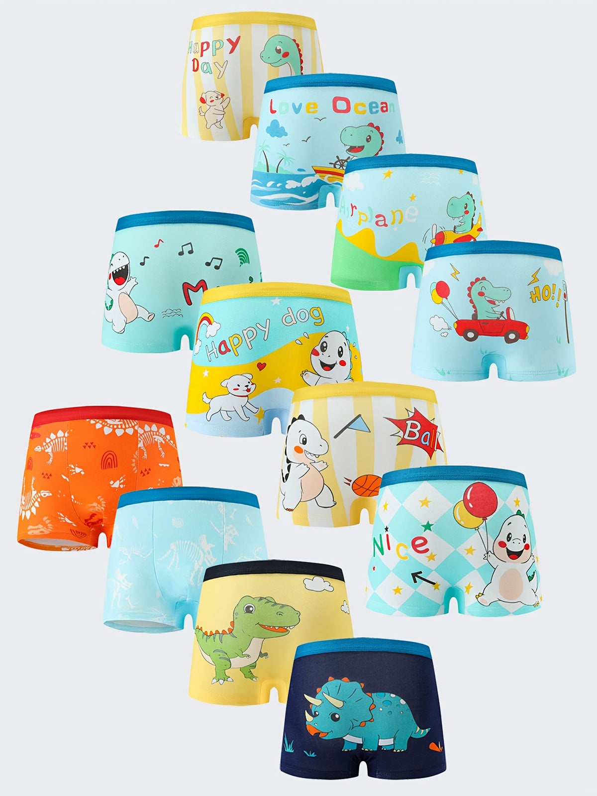Boys' Boxer Briefs - 12-Pack Dinosaur Print – view 10