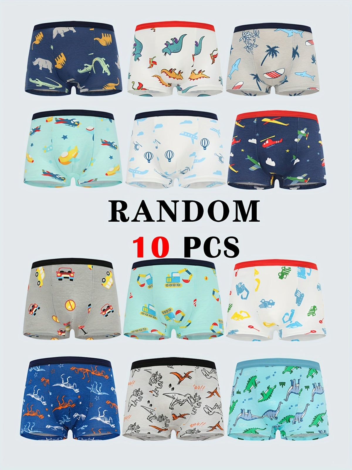 Boys' Briefs - 10-Pack Assorted Cartoon Print – view 4
