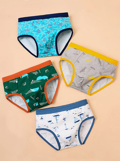 Boys' Briefs - 8-Pack Ocean Animal Print – view 7