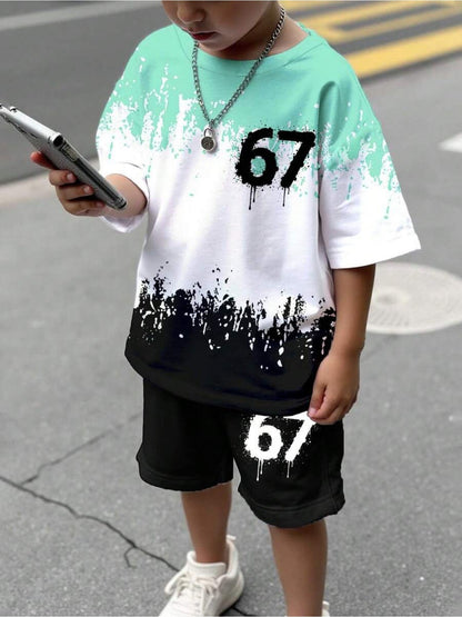 Boys' Casual Outfit Set - Short Sleeve Summer 1701 – view 5
