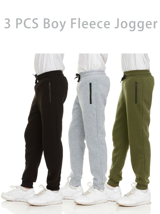 Boys' Casual Pants – Sizes XS–XXL – Black option – main product image