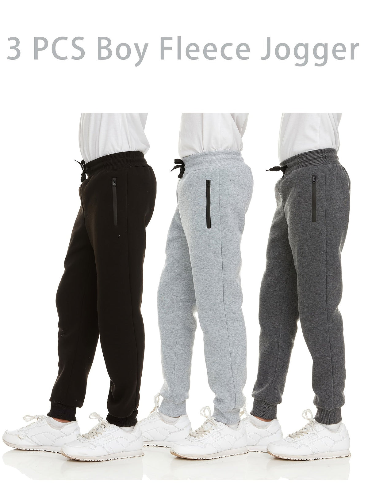 Boys' Casual Pants – Sizes XS–XXL – Black option – view 4