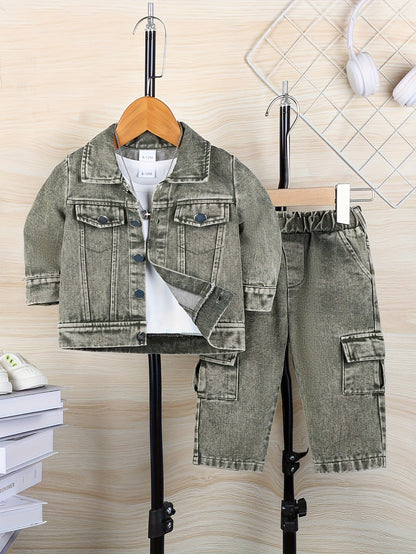Boys' Denim Outfit Set - Winter – view 10
