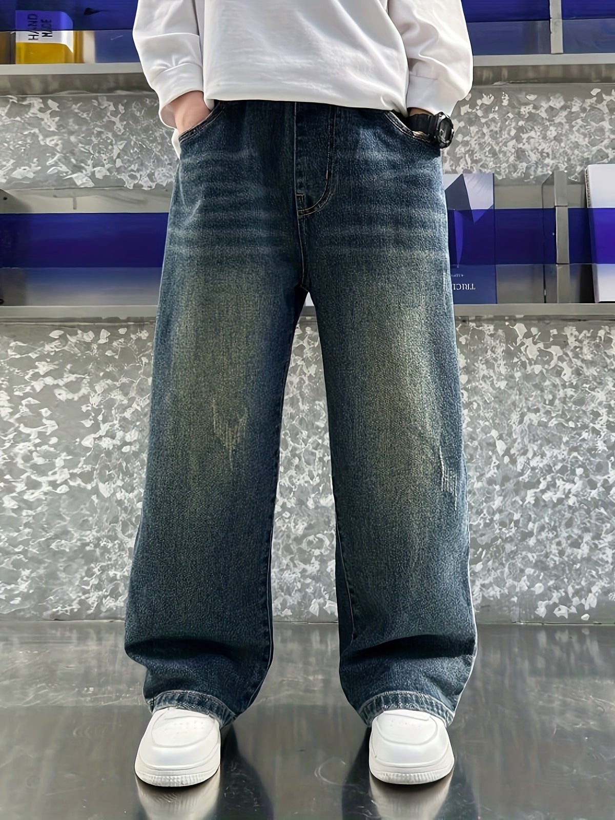 Boys' Denim Pants - Fall – Blue option – main product image