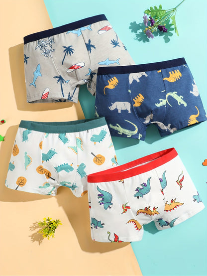 Boys' Dinosaur Boxer Briefs - Soft Everyday Multipack – view 3