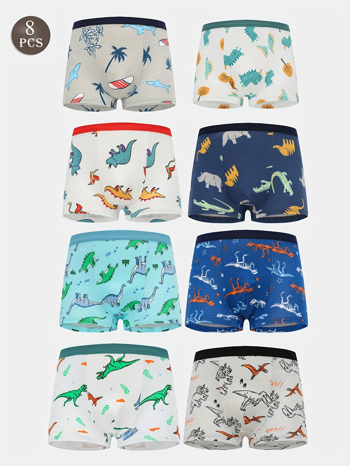 Boys' Dinosaur Boxer Briefs - Soft Everyday Multipack – view 15