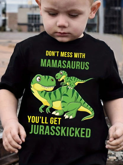Boys' Mamasaurus T-Shirt - Dinosaur Graphic – view 6