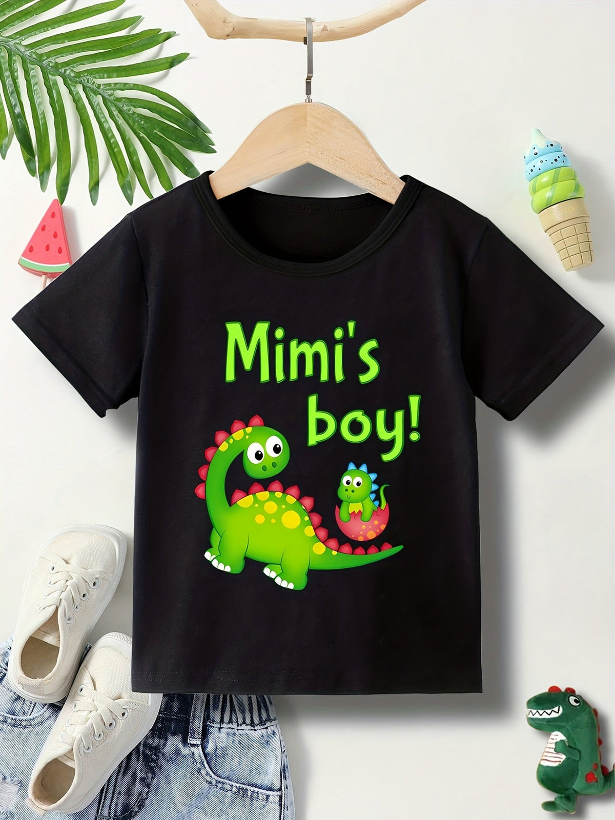 Boys' Mimi's Boy T-Shirt - Dinosaur Graphic – view 11
