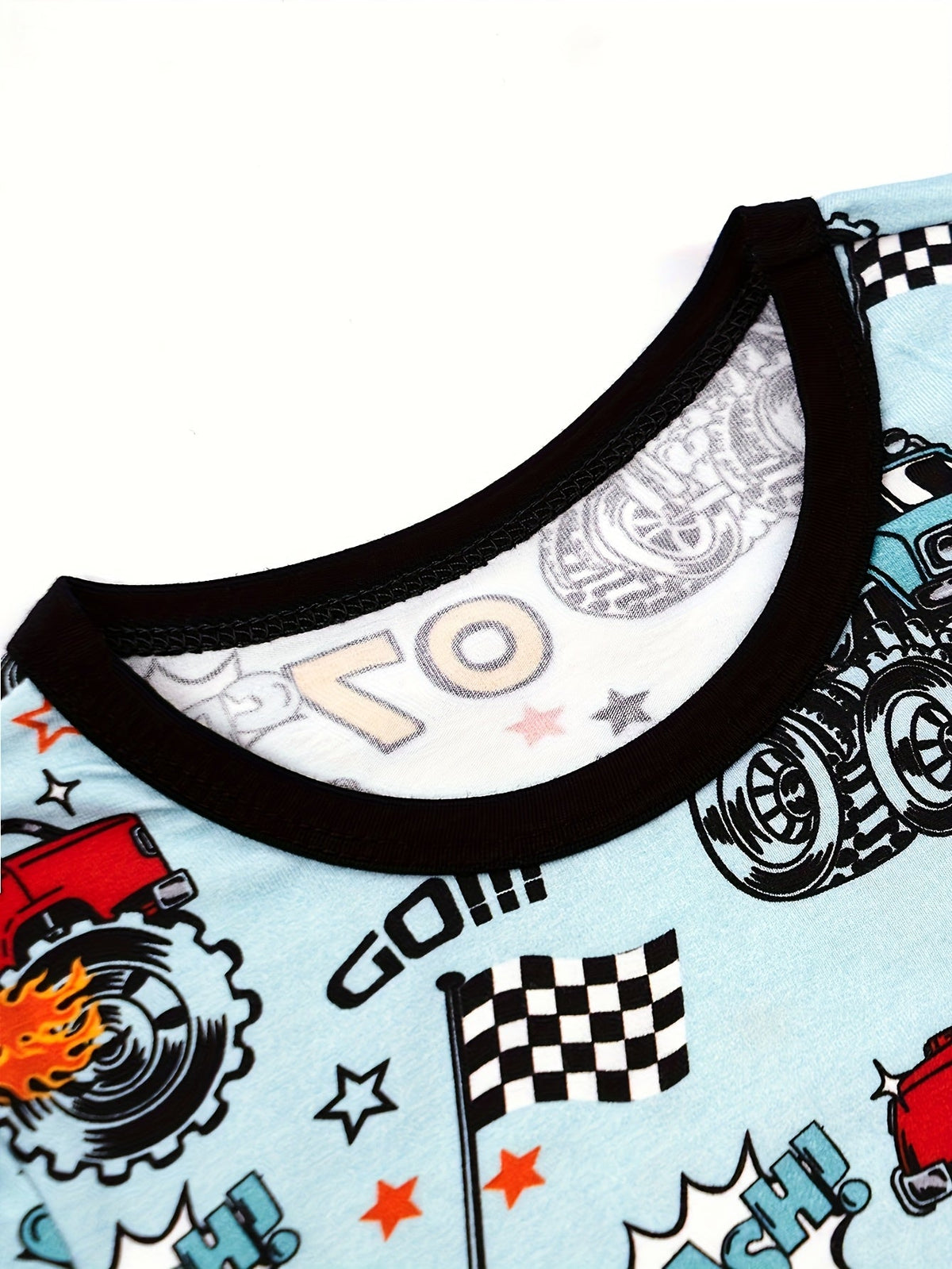 Boys' Pajama Set – Boys' Cartoon Sleepwear - Short Sleeve – view 2