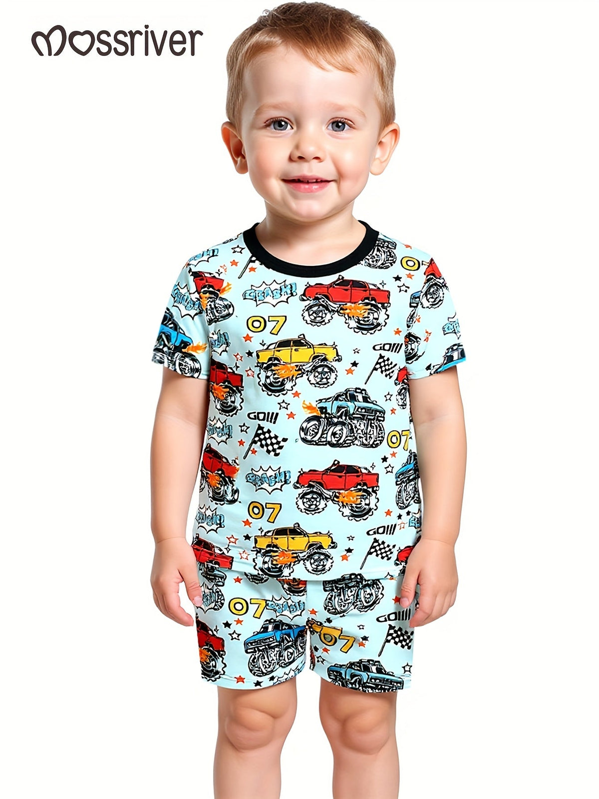Boys' Pajama Set – Boys' Cartoon Sleepwear - Short Sleeve – view 6