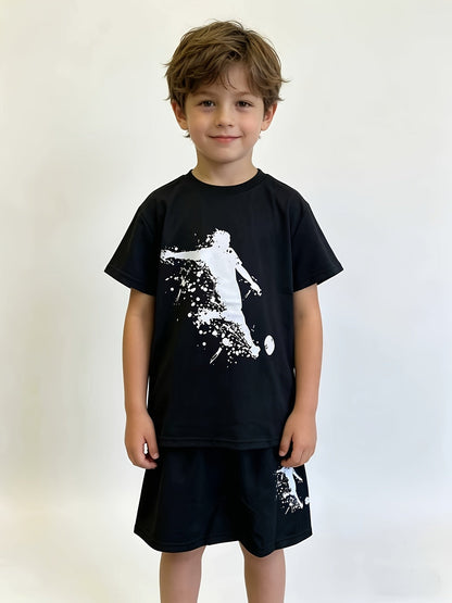Boys' Printed T-Shirt & Shorts Set - 6-Piece 2101 – view 3
