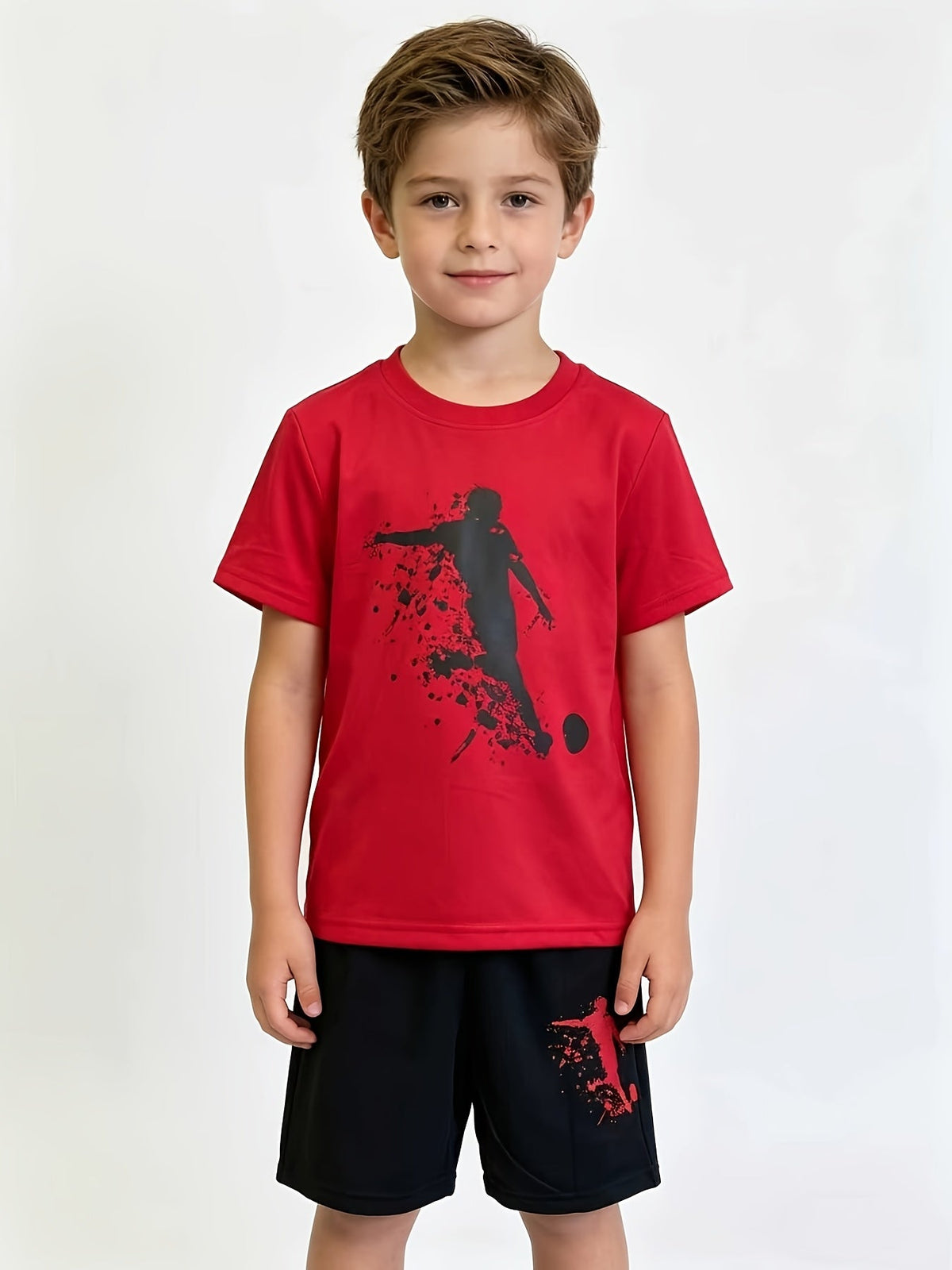 Boys' Printed T-Shirt & Shorts Set - 6-Piece 2101 – view 4