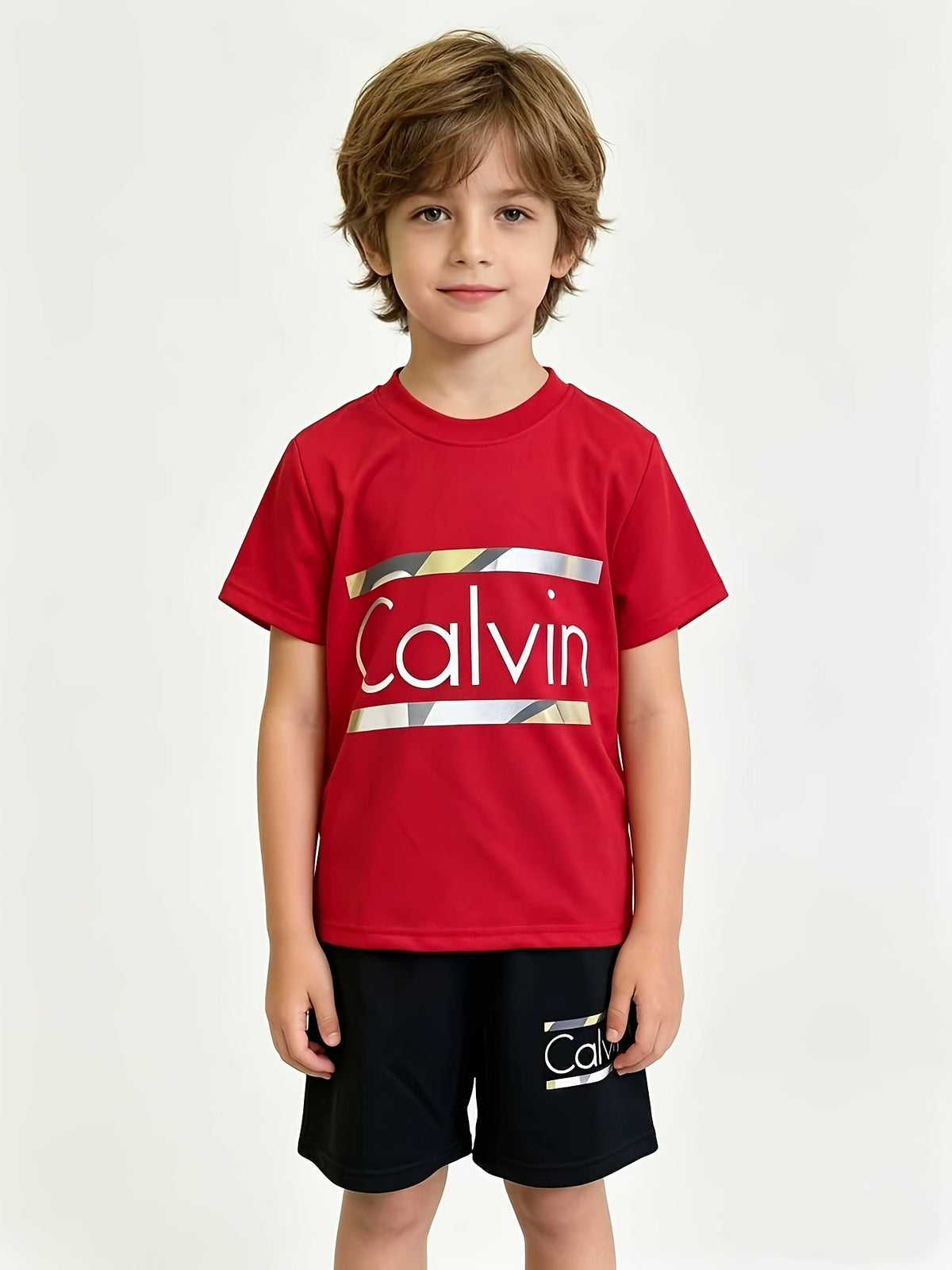 Boys' Printed T-Shirt & Shorts Set - 6-Piece 3909 – view 9