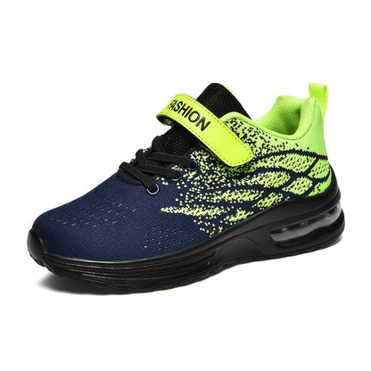 Boys Running Shoes - Breathable Mesh & Lightweight – Blue / Green – view 5