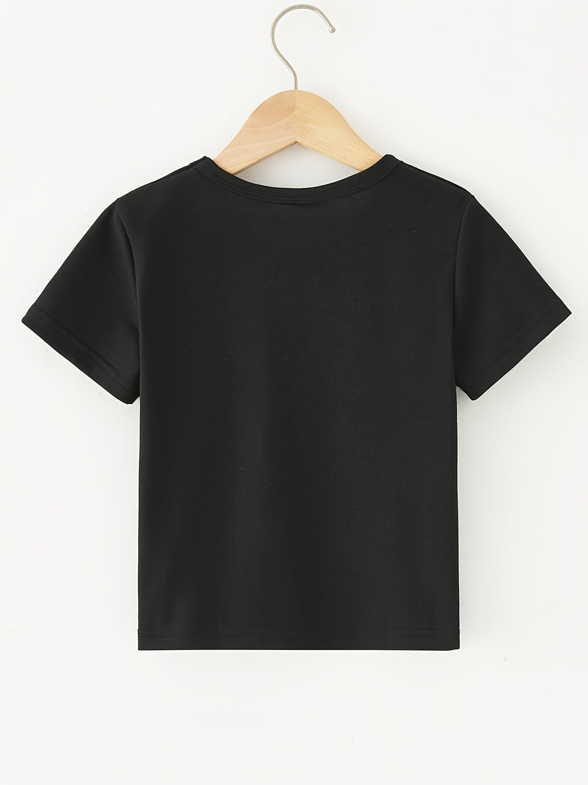 Boys's Graphic Print T-Shirt - Short Sleeve – Black – view 7