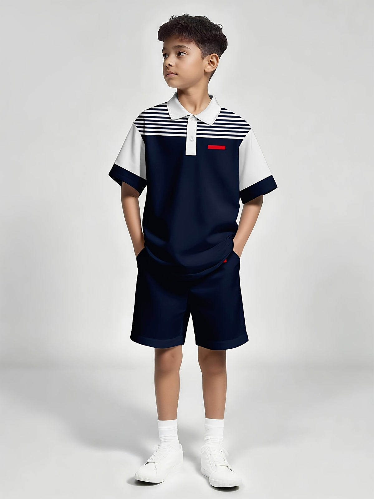 Boys' Striped Outfit Set – view 2