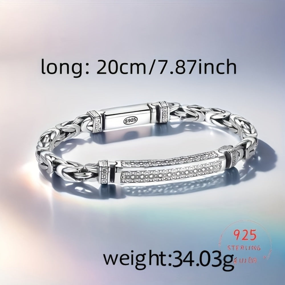 Bracelet for Women - 925 Sterling Silver for - Modern Light Luxury Elegant Bangle - Minimalist - product detail view 5