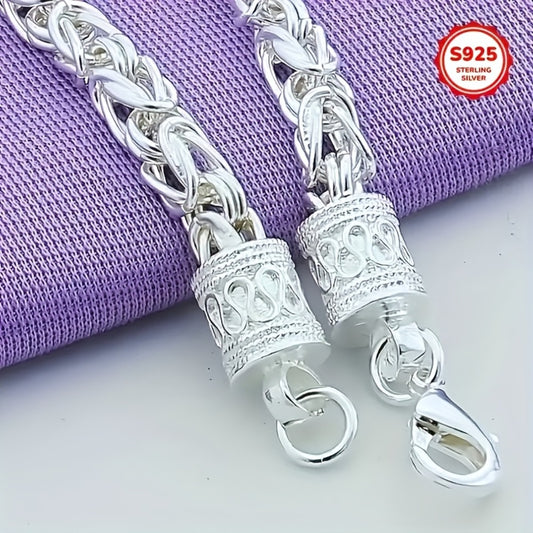 Bracelet for Women - Bohemian 925 Sterling Silver Link Chain Design Elegant Simple Boho Wrist - main product view