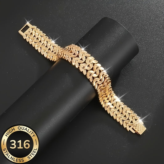 Bracelet for Men - Butterfly 316 Stainless Steel Hypoallergenic Nickel-Free Elegant Couple - main product view