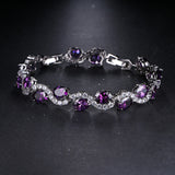 white golden purple zirconium