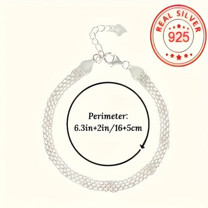 Bracelet for Men - S925 Sterling Silver Braided Set 4pcs - Woven Rope Bangle Stack for Women - product detail view 4