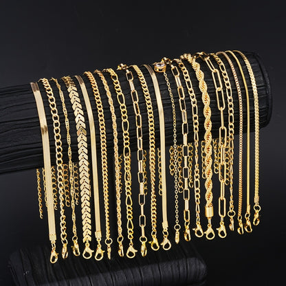 Bracelet Set for Women - Gold-Tone Chain Set, 20 Stackable Pieces - product detail view 2