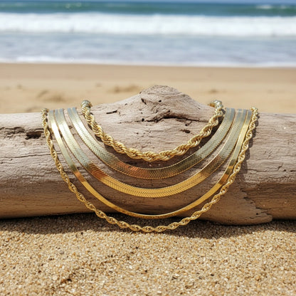 Bracelet Set for Women - Gold-Tone Chain Set, 20 Stackable Pieces - product detail view 6