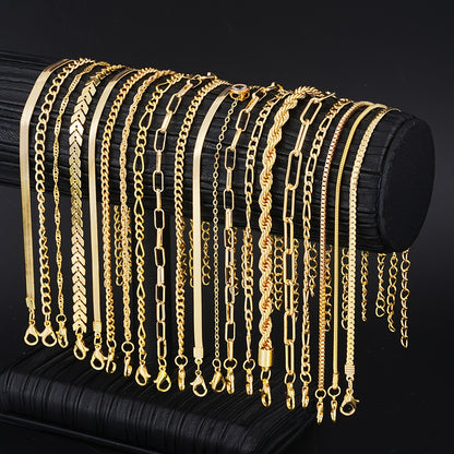 Bracelet Set for Women - Gold-Tone Chain Set, 20 Stackable Pieces - product detail view 9