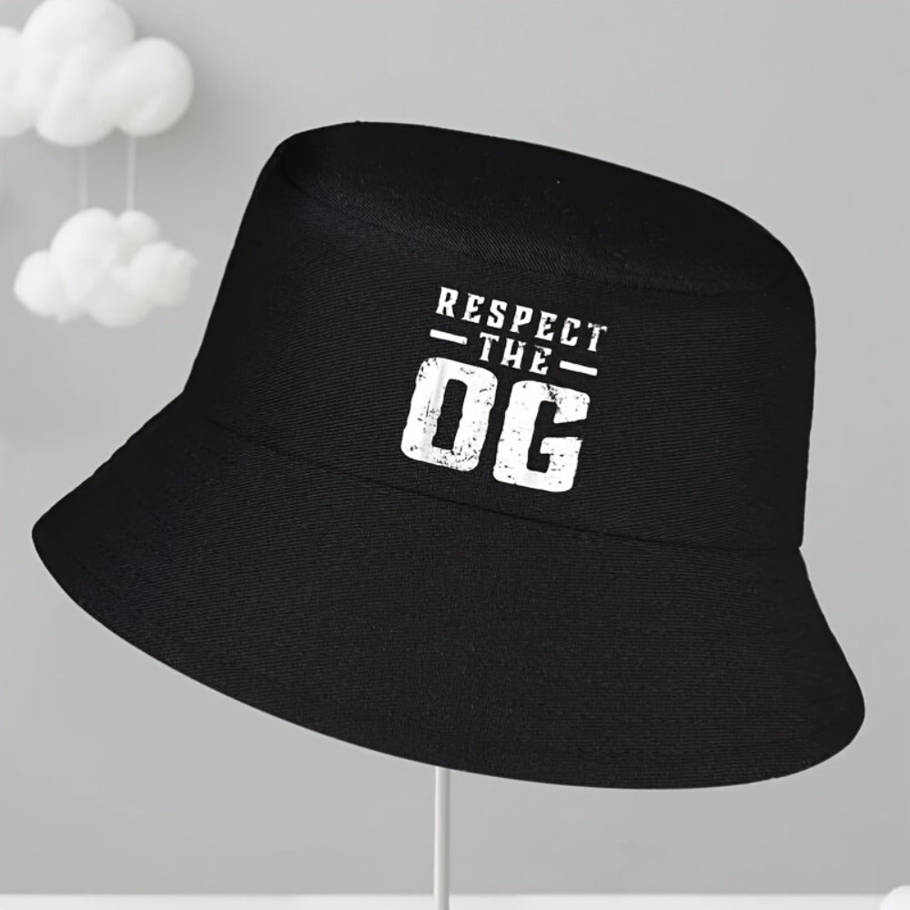 Bucket Hat - Unisex Respect The OG Original Gangsta Graphic Print for Men Women Street - product detail view 5