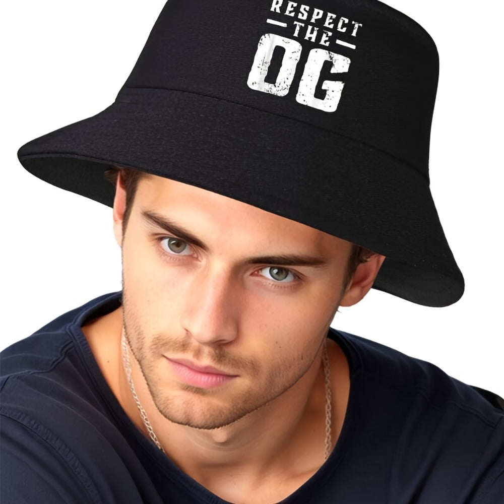 Bucket Hat - Unisex Respect The OG Original Gangsta Graphic Print for Men Women Street - product detail view 9