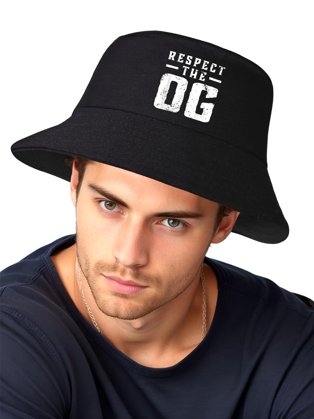 Bucket Hat - Unisex Respect The OG Original Gangsta Graphic Print for Men Women Street - product detail view 18