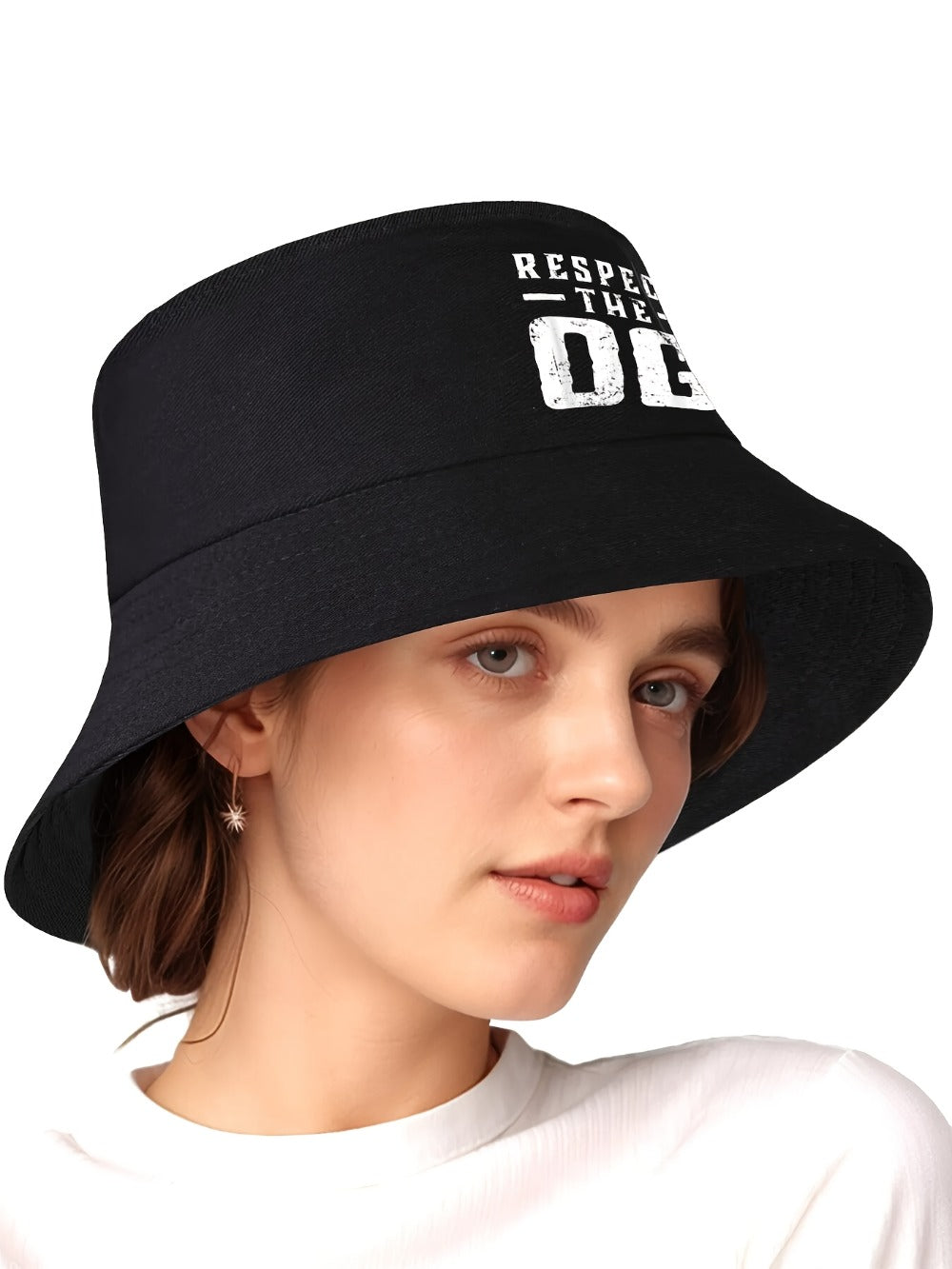 Bucket Hat - Unisex Respect The OG Original Gangsta Graphic Print for Men Women Street - product detail view 19