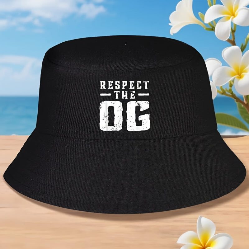 Bucket Hat - Unisex Respect The OG Original Gangsta Graphic Print for Men Women Street - product detail view 20