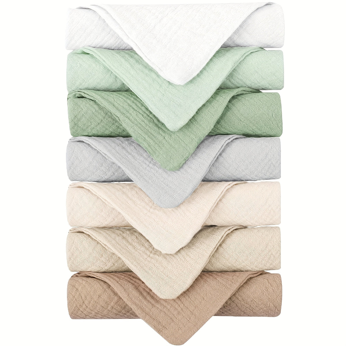 Burp Cloth - 7-pack Muslin Soft Washcloths – view 13