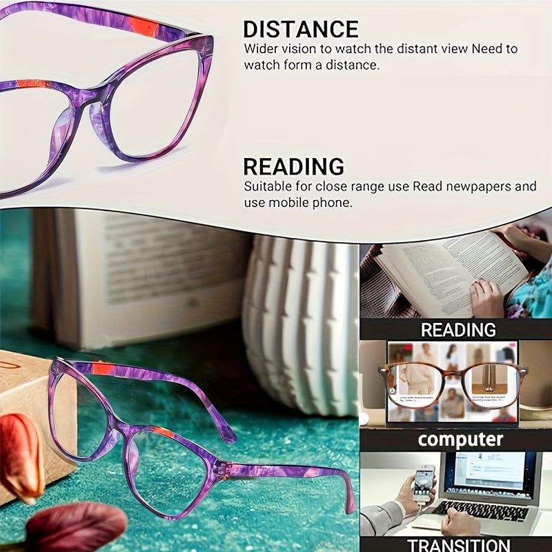 Six Pairs of Stylish Anti-Blue Light Men And Women, Suitable for Reading, Using Computers, Watching TV, And Using Mobile Phones. Ideal for Everyday Office Work, Gifts, And Holiday Presents.