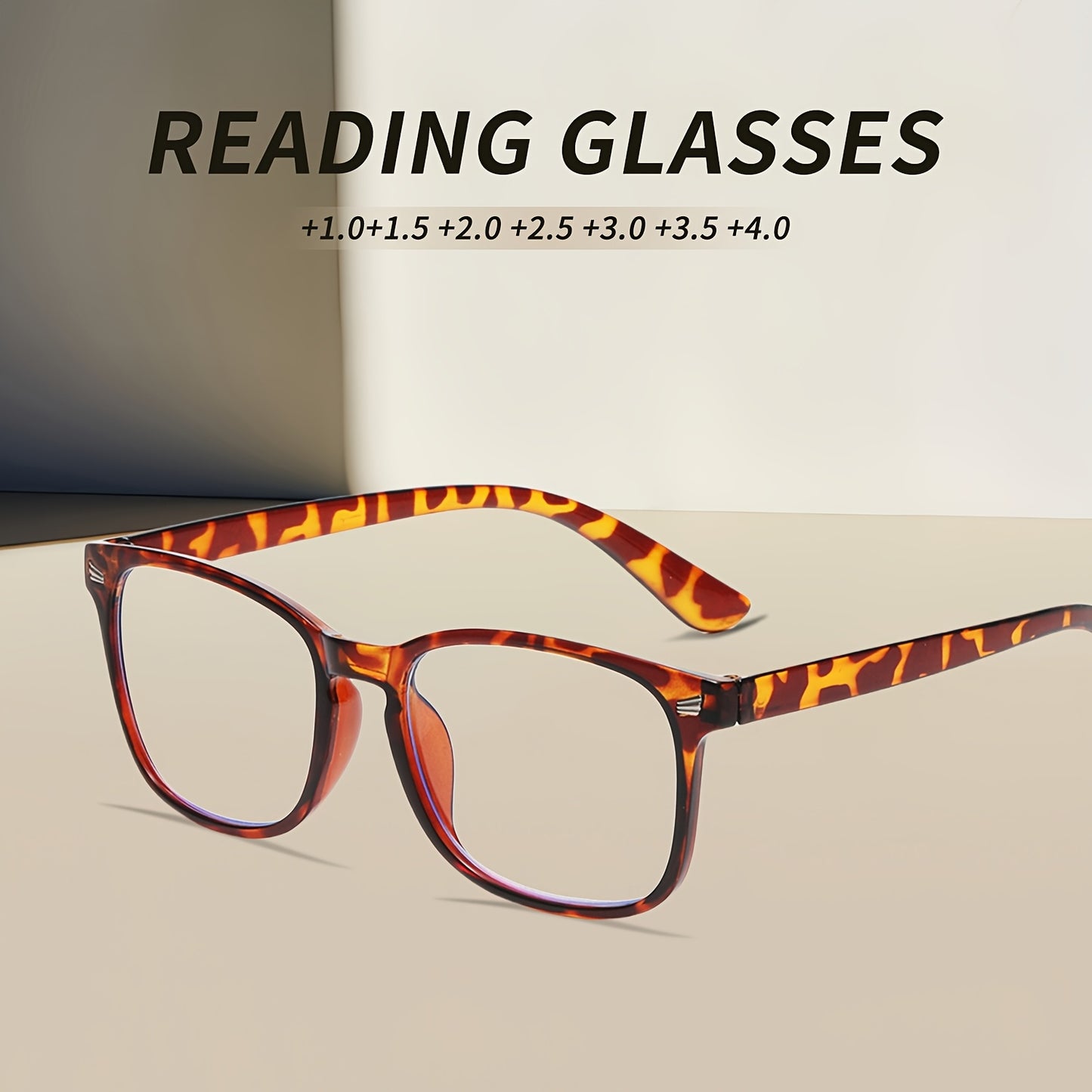 Reading Glasses 6 Pack Oval Full Frame Anti-Glare PC Lenses Minimalist Fashion Readers Seniors Men Women Office Book Use Strengths +1.0 to +4.0 Gift Set